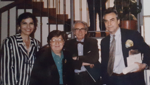 da destra Alberto Abate, Arch. Giacomo Leone, Lella Grazia Condorelli, Carmela Zuccarello