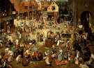 Lotta tra Carnevale e Quaresima - Pieter Bruegel il Vecchio