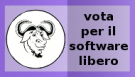 vota per il software libero! (banner)